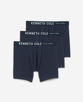 Kenneth Cole 3-Pack Boxer Briefs – Navy & Black Modal Stretch | KC | NAVY/NAVY/BLACK