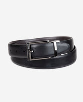 Kenneth Cole Stretch Feather Edge Reversible Dress Belt | BLACK/BROWN