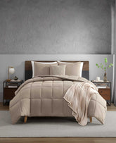 Kenneth Cole Stonewashed Comforter Set | BROWN