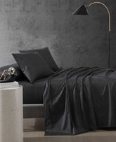 Kenneth Cole Chill Flowers Sheet Set | CHARCOAL