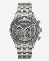 Kenneth Cole Dress Sport Chronograph Stainless Steel Bracelet Watch | GUN