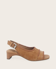 Kenneth Cole GENTLE SOULS - Samarra Suede Braided Detail Slingback Heel | TAN SUEDE
