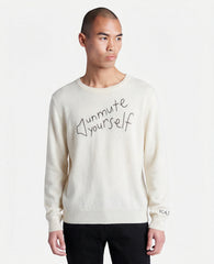 Kenneth Cole Unmute Yourself Cashmere Sweater, Cream | Kenneth Cole | CREAM