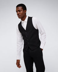 Kenneth Cole Shop Black Slim-Fit Suit Vest for Men – Kenneth Cole Reaction | BLACK
