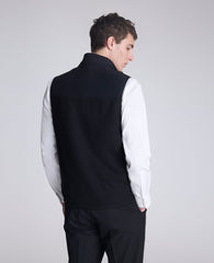 Kenneth Cole Shop Mixed Media Vest: Black, Lightweight Insulated | KC | BLACK