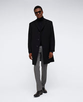 Kenneth Cole Shop Classic Fit Black Overcoat for Men | Kenneth Cole | BLACK