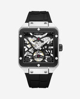 Kenneth Cole Shop Square Skeleton Automatic Black Watch | Kenneth Cole | BLACK