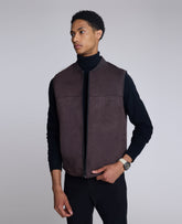 Kenneth Cole Shop Reversible Vest for Men, Chocolate Black | Kenneth Cole | CHOCOLATE/BLACK