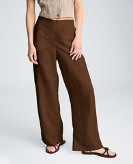 Kenneth Cole Pull On Wide Leg Pant | BRUNETTE