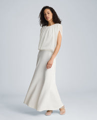 Kenneth Cole Bubble Top with Ties | PURE WHITE