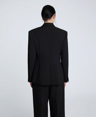Kenneth Cole Shop Luxe Twill Slim One Button Jacket – Black | Kenneth Cole | BLACK