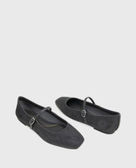 Kenneth Cole Shop Jasper Charcoal Calf Hair Ballet Flat | Kenneth Cole | CHARCOLE CALF HAIR