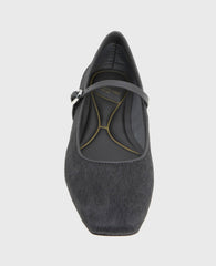 Kenneth Cole Shop Jasper Charcoal Calf Hair Ballet Flat | Kenneth Cole | CHARCOLE CALF HAIR