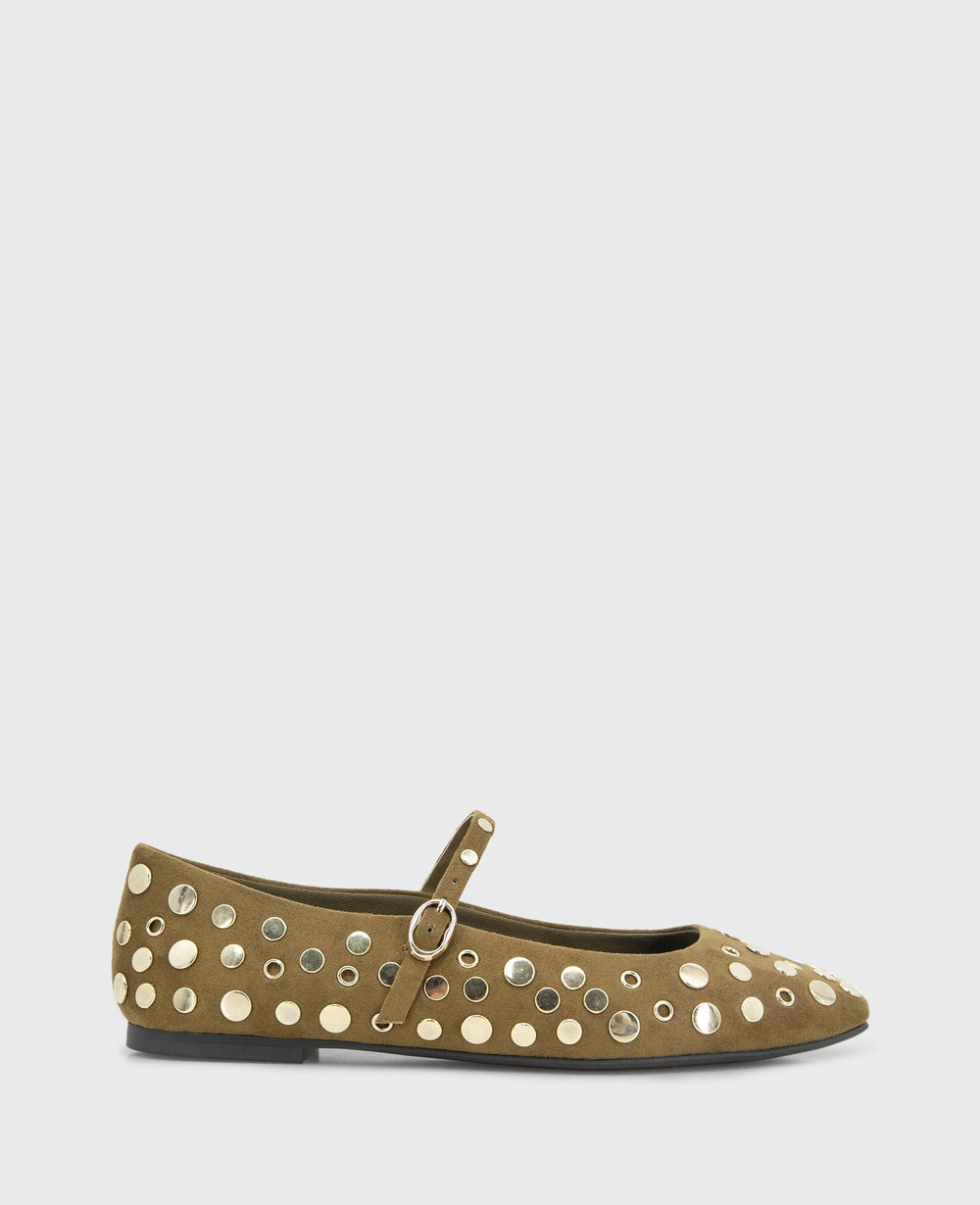 Kenneth Cole Shop Jasper Loden Suede Stud Ballet Flat | Kenneth Cole | LODEN