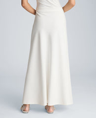Kenneth Cole Pull On Flared Maxi Skirt | PURE WHITE