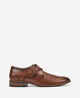 Kenneth Cole REACTION - Cheer Brogue Single Monk Strap | TAN
