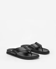 Kenneth Cole Worly Leather Sandal | BLACK LEATHER