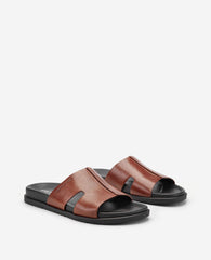 Kenneth Cole Willy Leather Sandal | COGNAC LEATHER