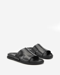Kenneth Cole Willy Leather Sandal | BLACK LEATHER