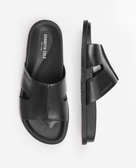 Kenneth Cole Willy Leather Sandal | BLACK LEATHER