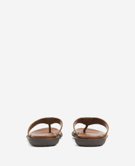 Kenneth Cole Tobacco Leather Thong Sandals – Lightweight Grip | KC | TOBACCO