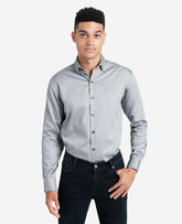 Kenneth Cole Flint Stretch Dress Shirt – Flex Collar with TEKFIT | KC | FLINT