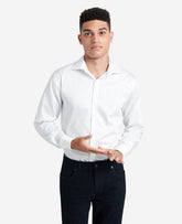 Kenneth Cole White Stretch Dress Shirt – TEKFIT Collar Mobility | KC | WHITE