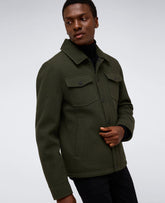 Kenneth Cole Heavyweight Twill Trucker Jacket – Olive | Kenneth Cole | OLIVE