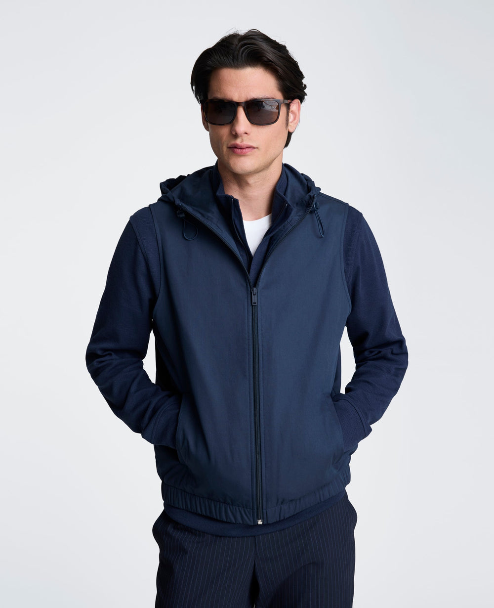 Kenneth Cole Gathered Bottom Vest | NAVY