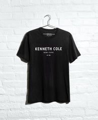 Kenneth Cole Shop 1983 Logo Tee – Black Unisex Cotton Stretch Fit | KC | BLACK
