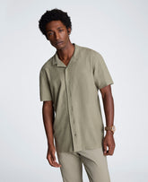 Kenneth Cole Knit Camp Shirt | SAGE