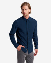 Kenneth Cole Water-Resistant Stretch Long-Sleeve Sport Shirt | Kenneth Cole | NAVY