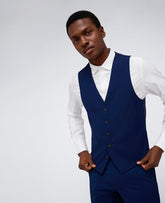 Kenneth Cole Shop Blue Slim-Fit Suit Vest for Men – Kenneth Cole Reaction | BRIGHT BLUE