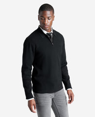 Kenneth Cole Shop Men’s Long Sleeve Polo Sweater – Black | Kenneth Cole | BLACK