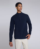 Kenneth Cole Quarterzip Pullover Sweater | NAVY