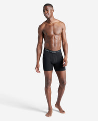 Kenneth Cole 3-Pack Black Boxer Briefs – Cotton Modal Stretch | KC | BLACK