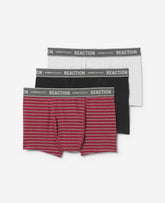 Kenneth Cole 3-Pack Stretch Boxer Briefs – Black/Cabernet | Kenneth Cole | BLK/CABERNET/HEATHER CHARCOAL