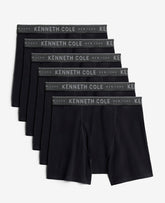 Kenneth Cole 6-Pack Black Boxer Briefs – Cotton Stretch | Kenneth Cole | BLACK