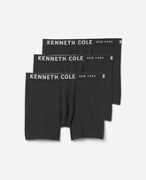 Kenneth Cole 3-Pack Micro Stretch Boxer Briefs – Breathable & Flexible | BLACK