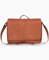 Kenneth Cole Leather Messenger Bag – 15.6” Laptop Ready | Kenneth Cole | COGNAC