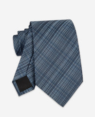 Kenneth Cole Blue Plaid Tie | NAVY