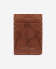 Kenneth Cole Crunch Leather Wallet | TAN