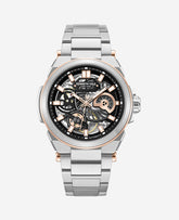Kenneth Cole Kenneth Cole Skeleton Automatic Watch for Men – Silver/Rose | SILVER