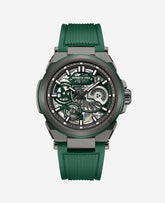 Kenneth Cole Shop Men’s Skeleton Automatic Silicone Watch in Green | KC | GREEN
