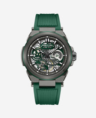 Kenneth Cole Shop Men’s Skeleton Automatic Silicone Watch in Green | KC | GREEN