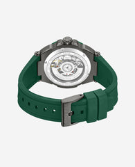 Kenneth Cole Shop Men’s Skeleton Automatic Silicone Watch in Green | KC | GREEN