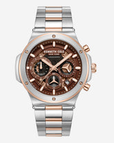 Kenneth Cole Shop Men’s Two-Tone Sport Bracelet Watch | Kenneth Cole | TT SILVER/GOLD ROSE