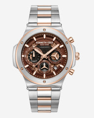 Kenneth Cole Shop Men’s Two-Tone Sport Bracelet Watch | Kenneth Cole | TT SILVER/GOLD ROSE