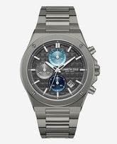 Kenneth Cole Dress Sport Chronograph Multi Tone Dial Stainless Steel Bracelet Watch | GUN