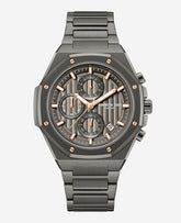 Kenneth Cole Dress Sport Chronograph Two-Tone Stainless Steel Bracelet Watch | GUN